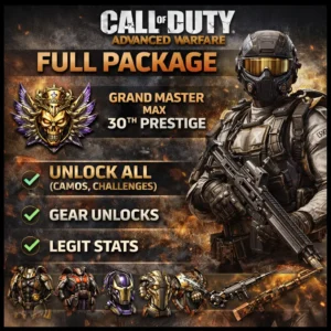 Xbox – Advanced Warfare – Full Package (Prestige, Unlock All, Legit Stats!) Xbox – Advanced Warfare – Full Package (Prestige, Unlock All, Legit Stats!)