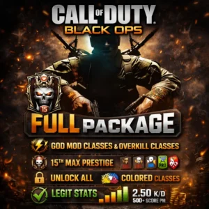 Xbox – BO1 Full Package (Prestige, Unlock All, Legit Stats and More!) Xbox – BO1 Full Package (Prestige, Unlock All, Legit Stats and More!)