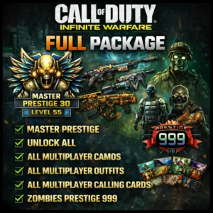 PlayStation – IW: Multiplayer & Zombies Full Package (Prestige/Level & Unlock All) PlayStation – IW: Multiplayer & Zombies Full Package (Prestige/Level & Unlock All)