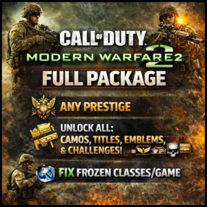 Xbox360 – MW2 (OLD XBOX360 VERSION) Lobby Package (Prestige, Unlock All, Fix Frozen) Xbox360 – MW2 (OLD XBOX360 VERSION) Lobby Package (Prestige, Unlock All, Fix Frozen)