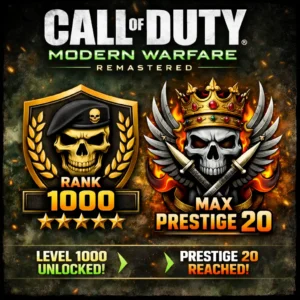 MWR: Rank 1000 Max Prestige Package MWR: Rank 1000 Max Prestige Package