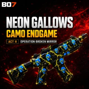 Black Ops 7 – Neon Gallows Camo (Endgame Animated Camo Act II) Black Ops 7 – Neon Gallows Camo (Endgame Animated Camo Act II)